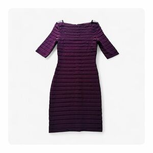 ★ Adrianna Pappell 3/4 Sleeve Dress - Violet ★